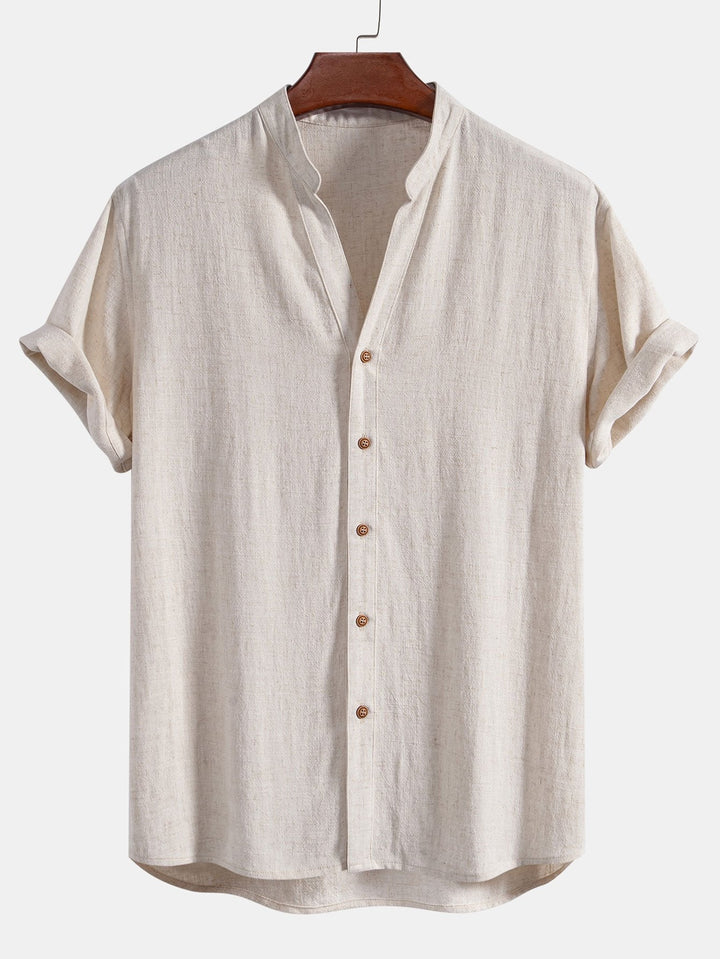 Levoire | Chemise D'Été En Lin Rayonne Beige
