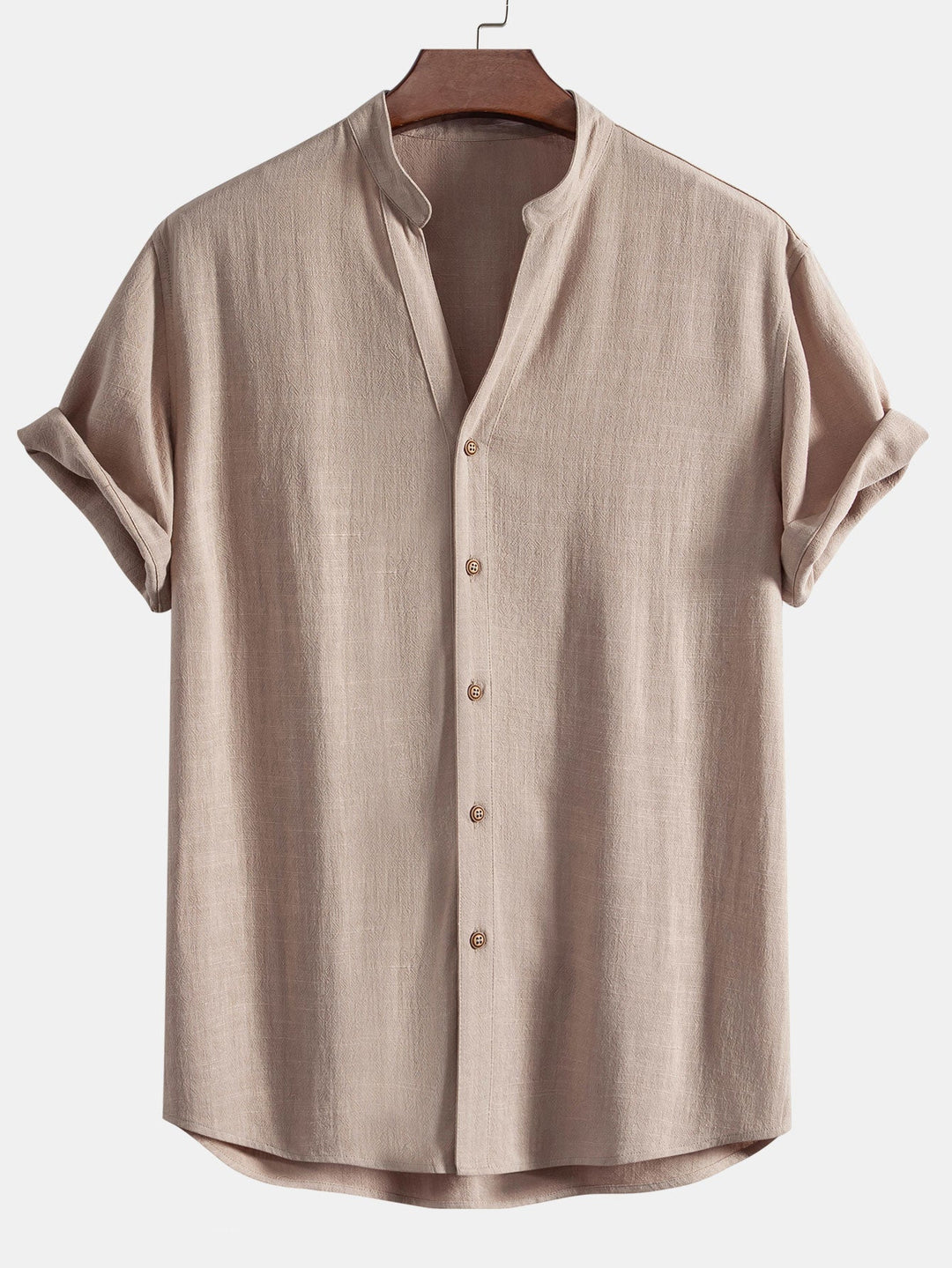 Levoire | Chemise D'Été En Lin Rayonne Marron clair