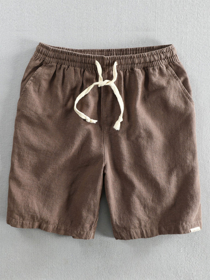 Levoire | Naturel Cordon De Serrage Pantalons Courts Marron café