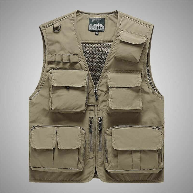 Levoire | Gilets tactiques robustes et fonctionnels pour hommes Excellente durabilité Khaki