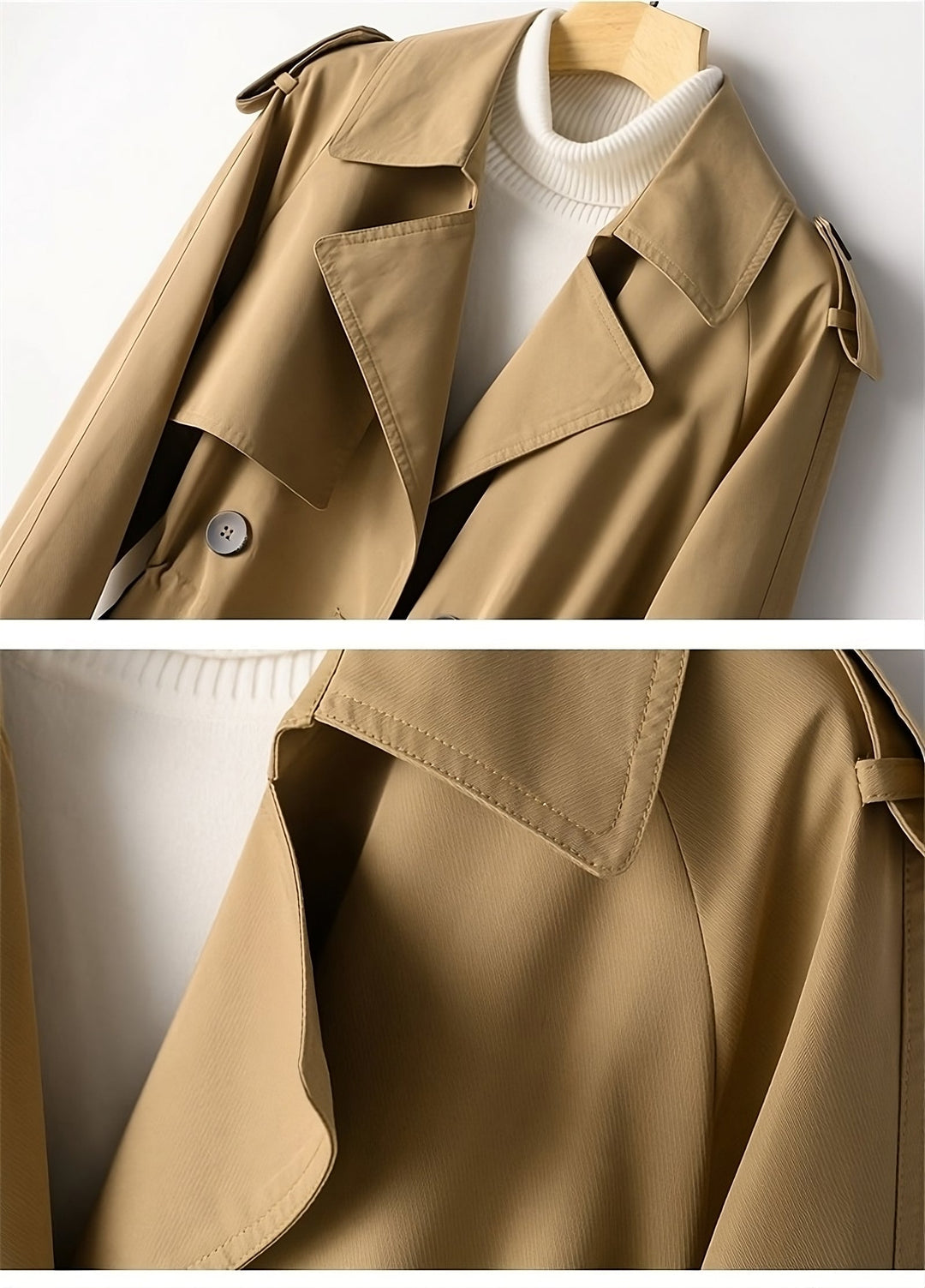 Levoire | Manteau Trench Long Pour Femme Café
