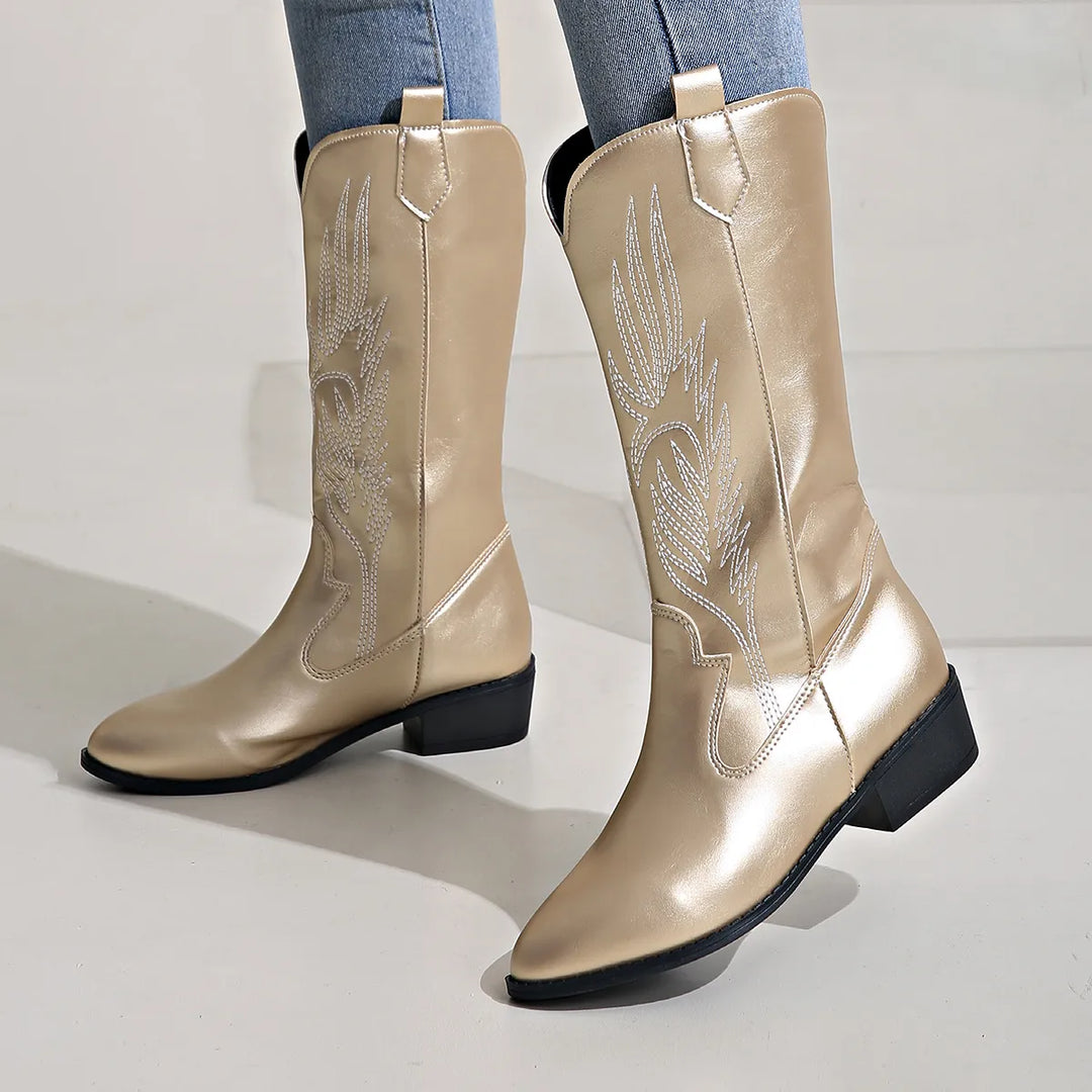 Levoire | Bottes De Cowboy Lännen Avec Design Brodé