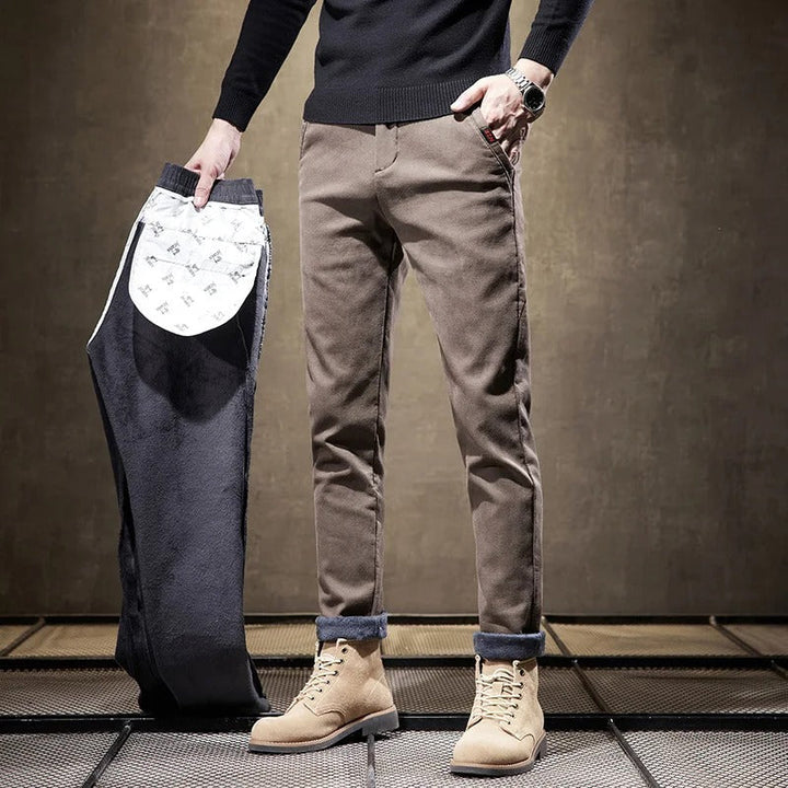 Levoire | Pantalon En Polaire Chic Pour Hommes Khaki