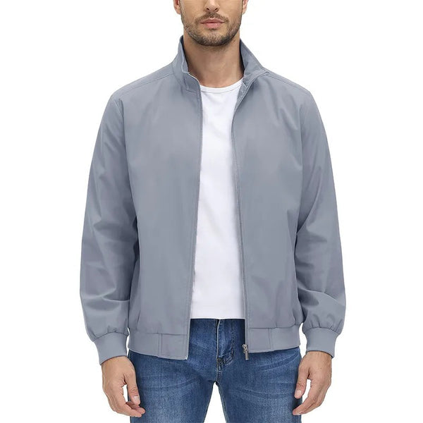Levoire | Veste à col montant à fermeture éclair à manches longues Gris
