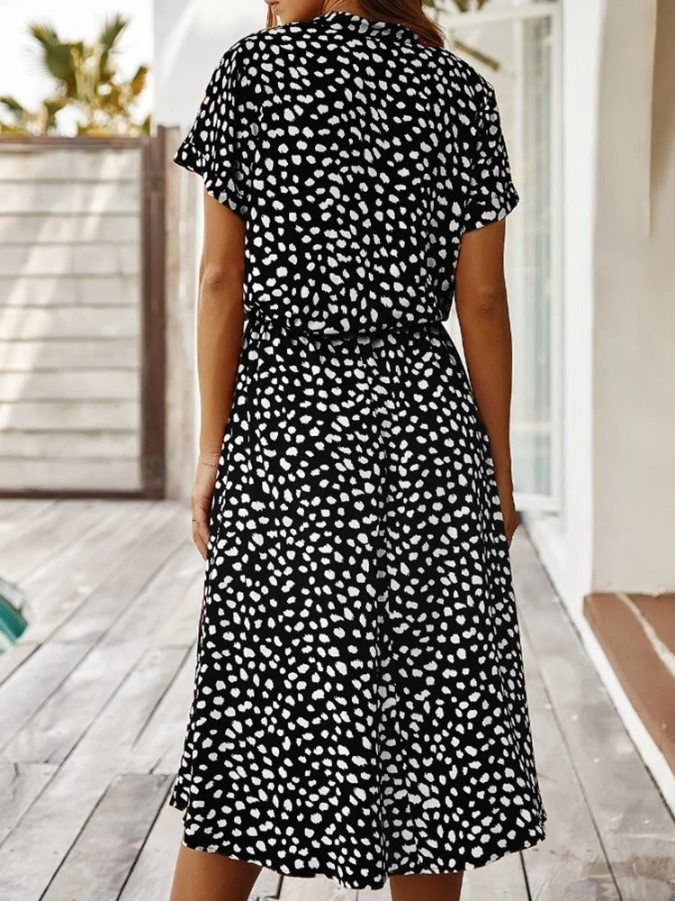 Levoire | VINTAGE MIDI-DRESS AVEC MANCHES