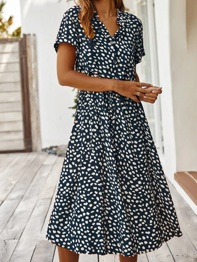 Levoire | VINTAGE MIDI-DRESS AVEC MANCHES