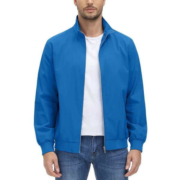 Levoire | Veste à col montant à fermeture éclair à manches longues Bleu