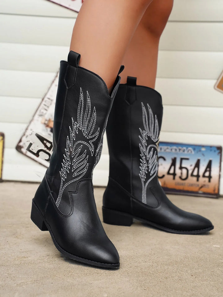 Levoire | Bottes De Cowboy Lännen Avec Design Brodé