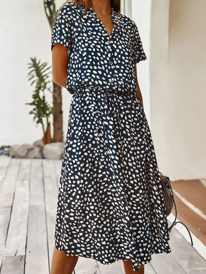 Levoire | VINTAGE MIDI-DRESS AVEC MANCHES Merensininen