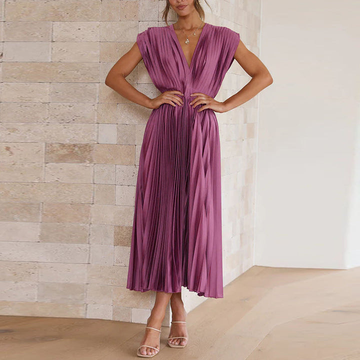 Levoire | Robe Avec Un Décolleté En V Lilas