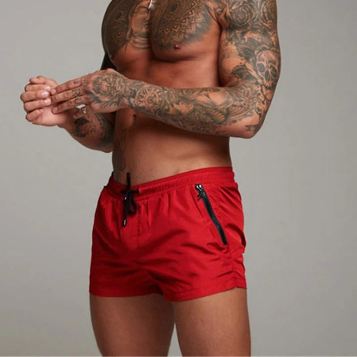 Levoire | Maillot De Bain Court À Séchage Rapide Avec Stretch rouge