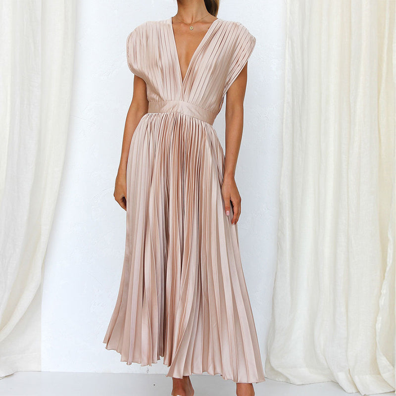 Levoire | Robe Avec Un Décolleté En V Champagne