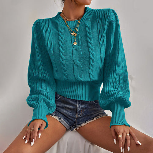 Levoire | Pull En Tricot Bleu-Vert