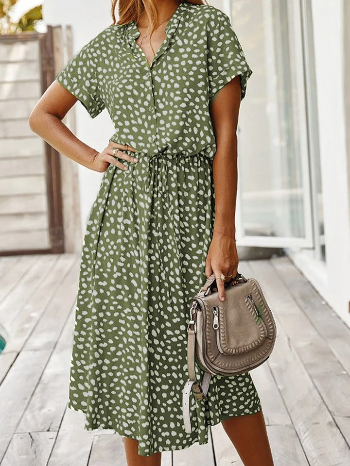 Levoire | Robe Intemporelle De Cueillette De Vin Vert