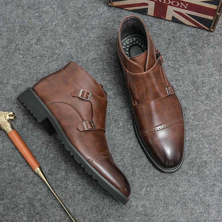 Levoire | Bottines En Cuir Avec Double Boucle
