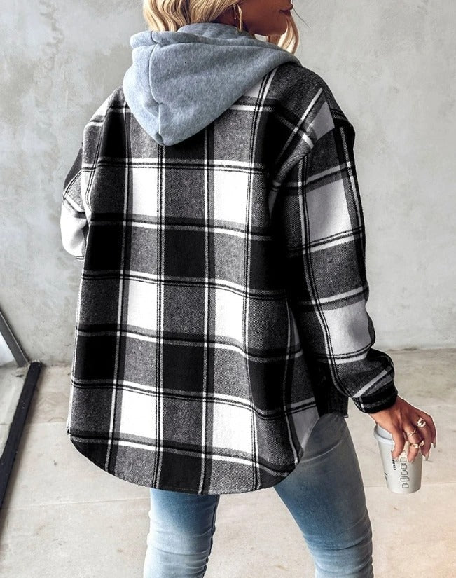 Levoire | Veste En Flanelle Avec Capuche