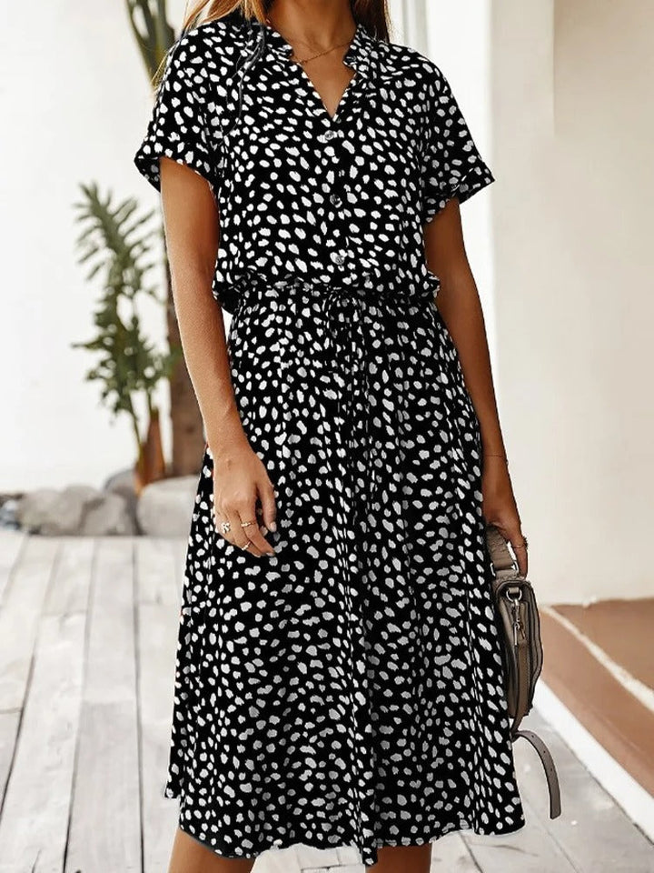 Levoire | VINTAGE MIDI-DRESS AVEC MANCHES