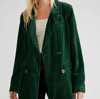 Levoire | Manteau décontracté à manches longues avec boutons Vert