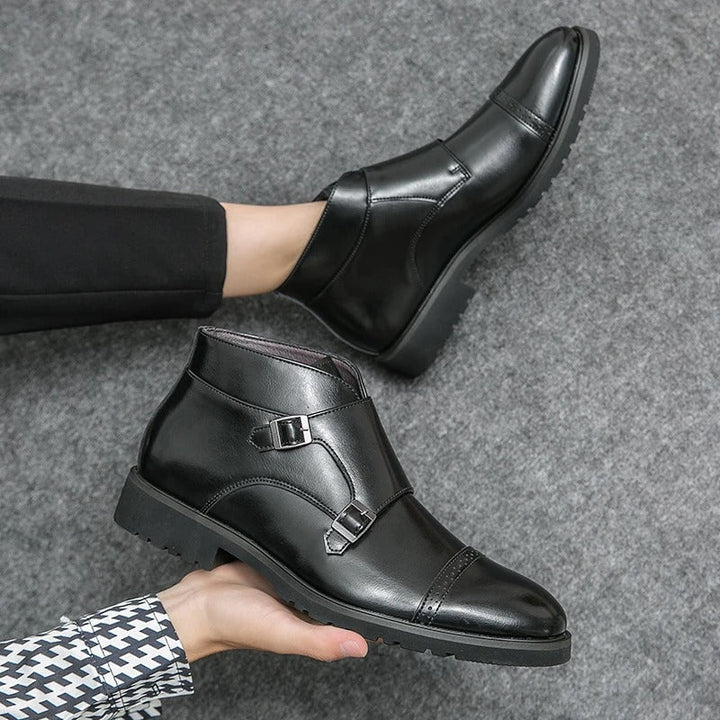 Levoire | Bottes En Cuir Avec Boucle Double