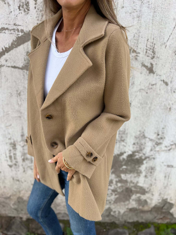 Levoire | Manteau En Laine Avec Revers