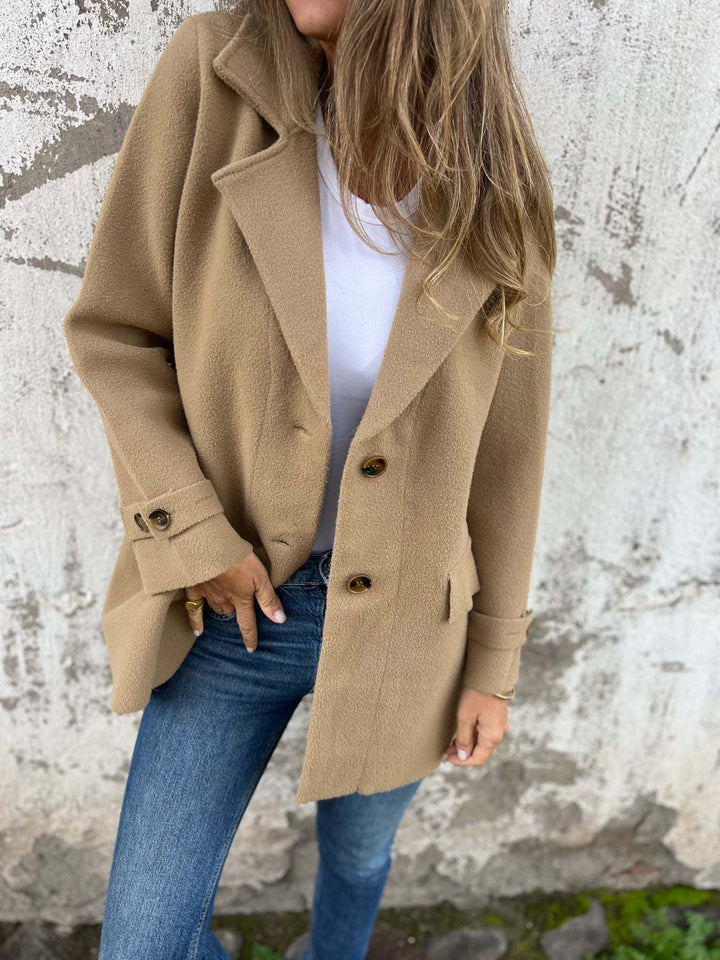 Levoire | Manteau En Laine Avec Revers