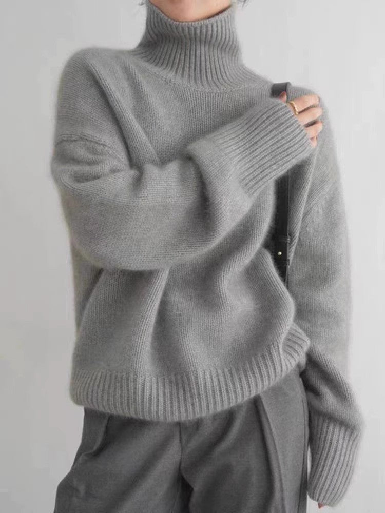 Levoire | Pull En Cachemire À Col Roulé Et Luxe Gris