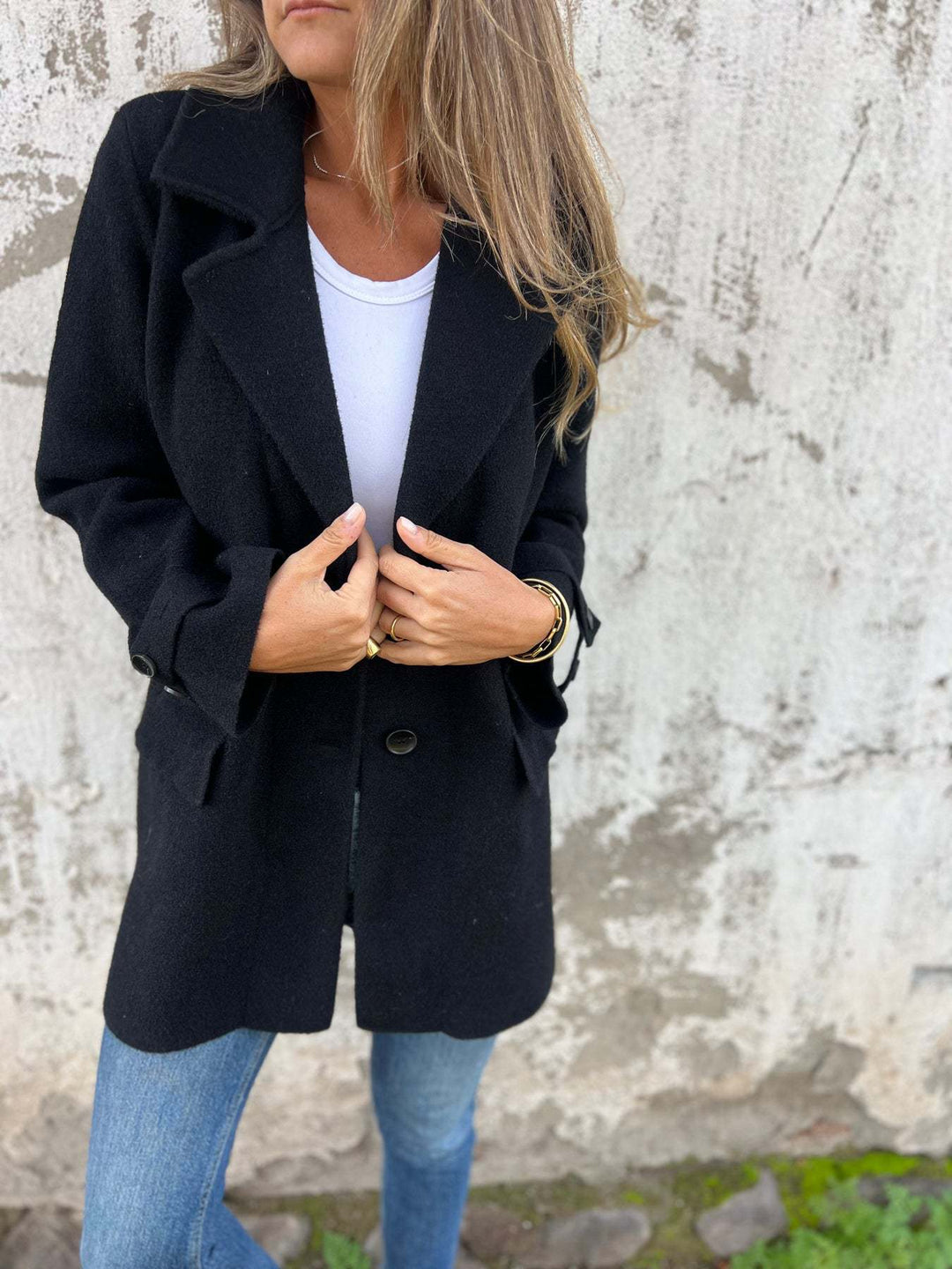 Levoire | Manteau En Laine Avec Revers