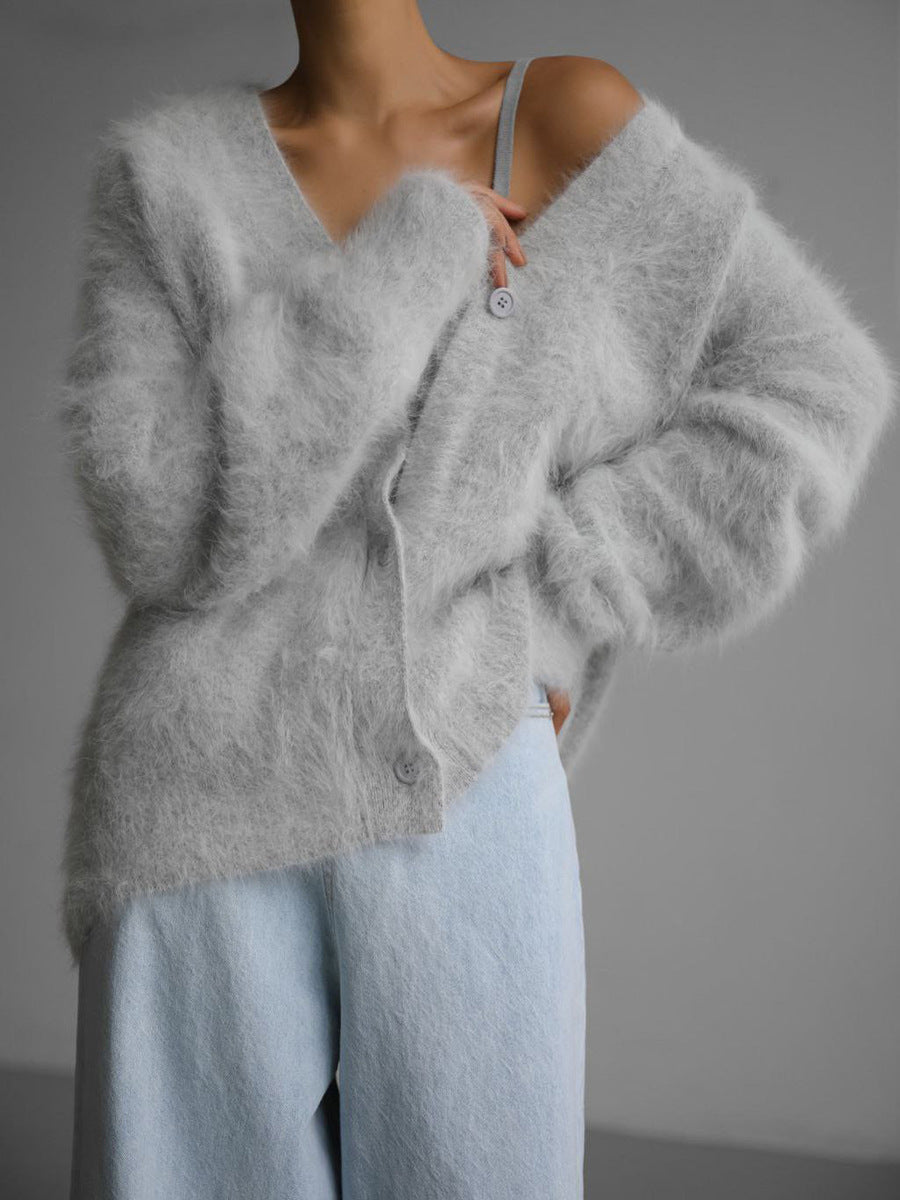 Levoire | Gilet En Peluche Élégant Gris clair