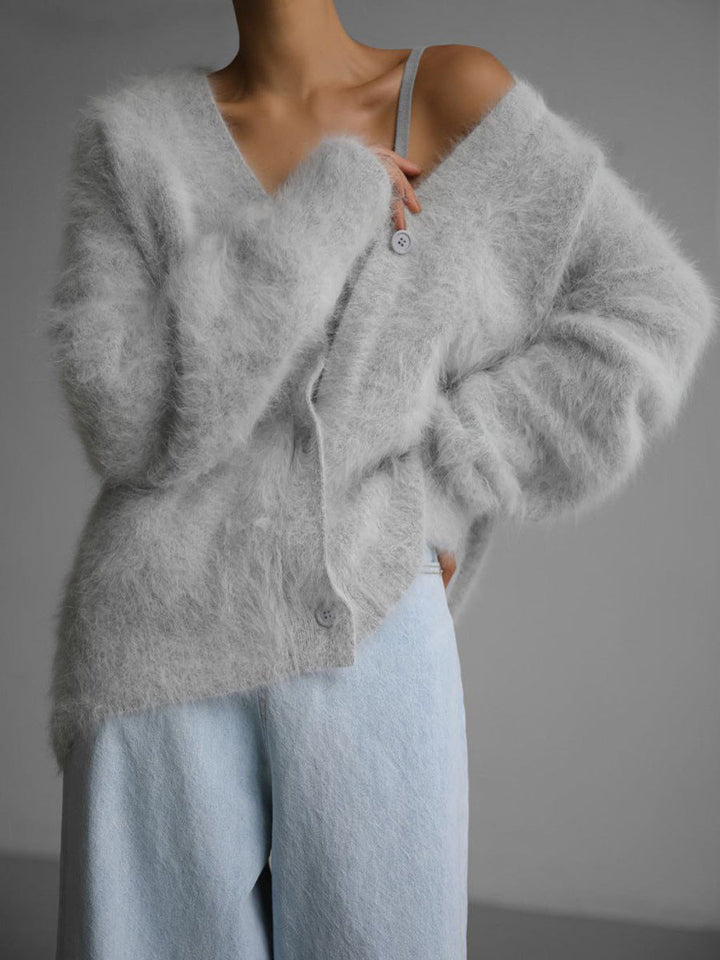 Levoire | Gilet En Peluche Élégant Gris clair