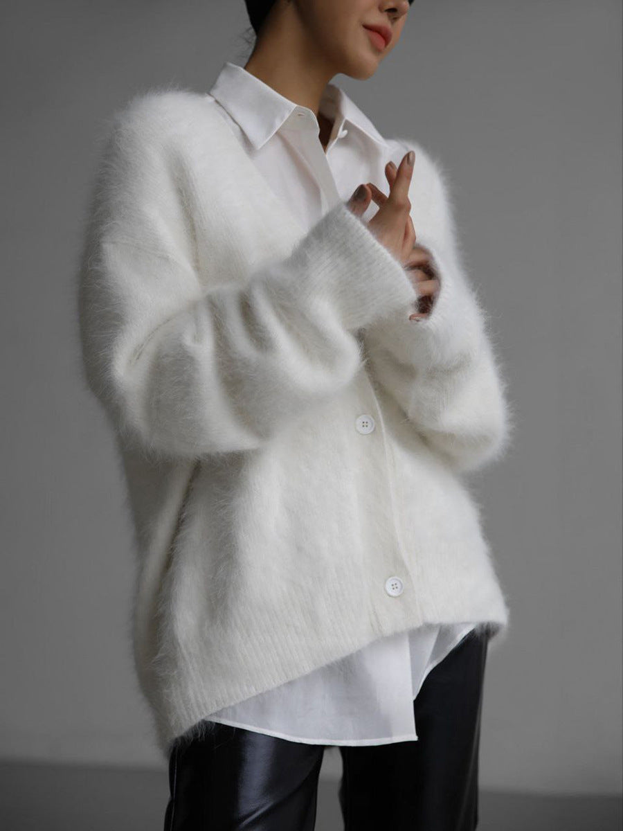 Levoire | Gilet En Peluche Élégant Blanc