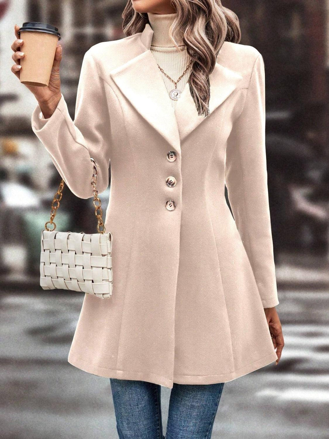 Levoire | Manteau Léger Élégant À Boutons Pour Un Usage Quotidien
