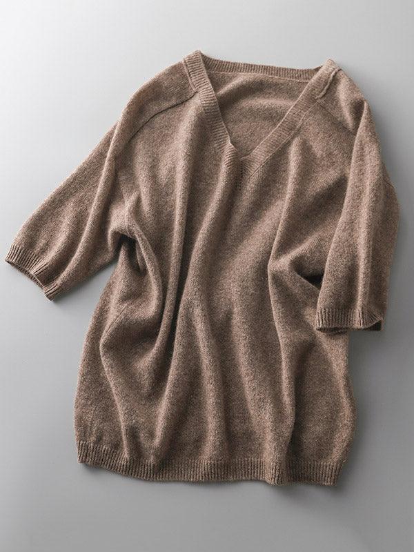 Levoire | Pull En Maille Avec Sensation Cachemire Et Décolleté En V