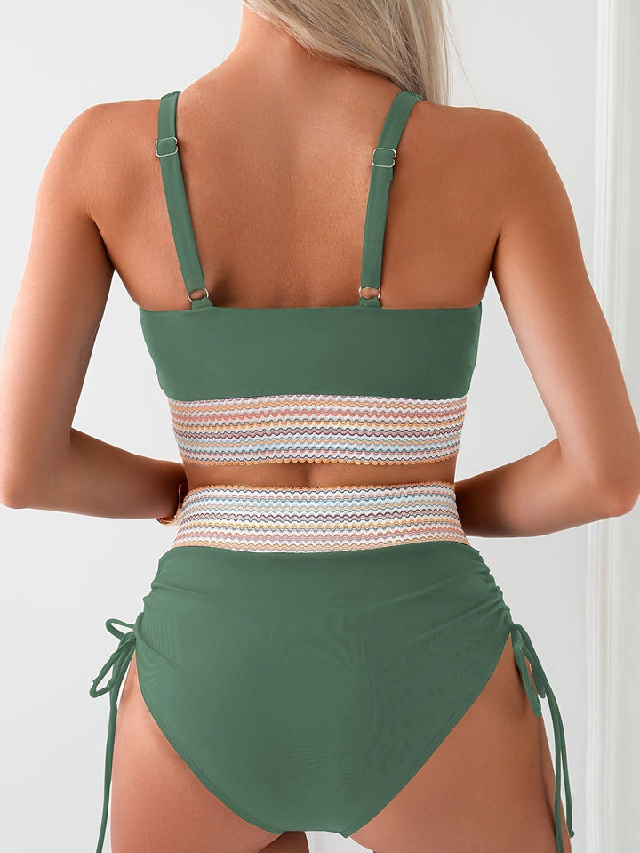 Levoire | Ensemble De Bikini Top V Décolleté Et Bas Taille Haute