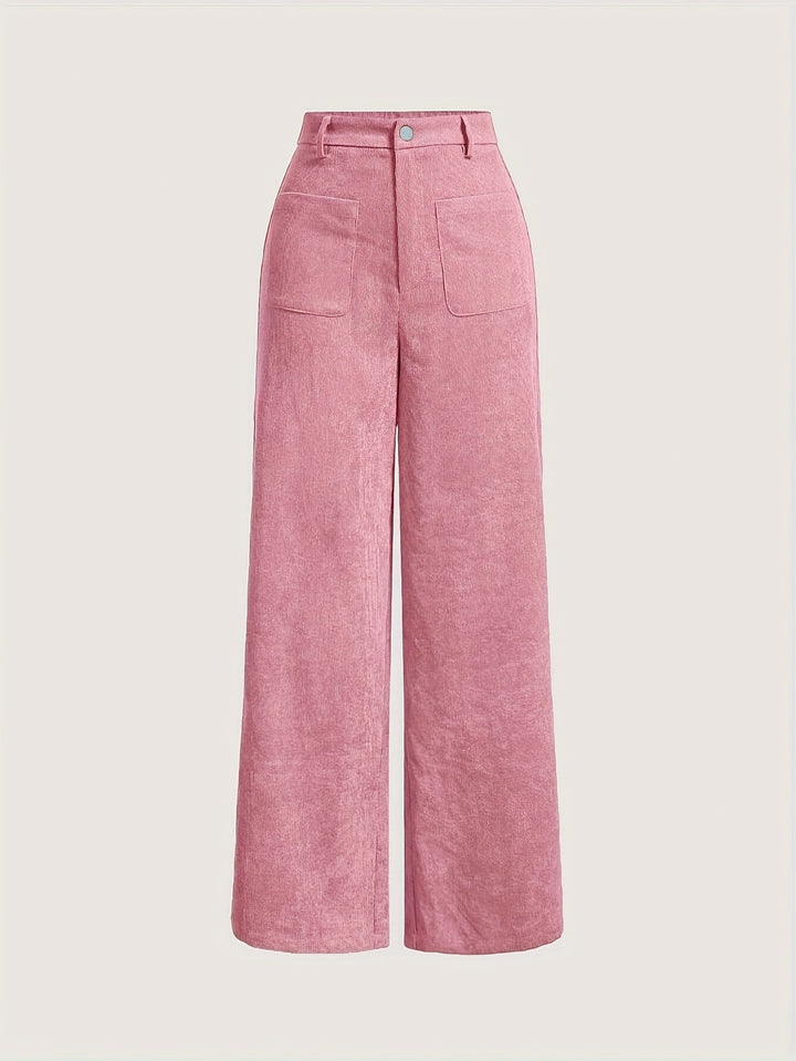 Levoire | Pantalons En Vin Taille Haute