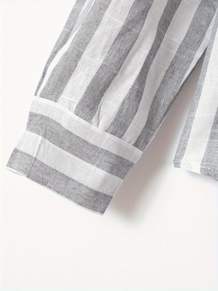 Levoire | Chemise Homme Rayée Avec Revers