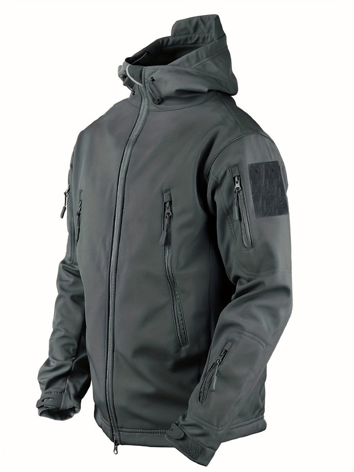 Levoire | Veste Imperméable Pour Homme Avec Capuche Et Poches Zippées
