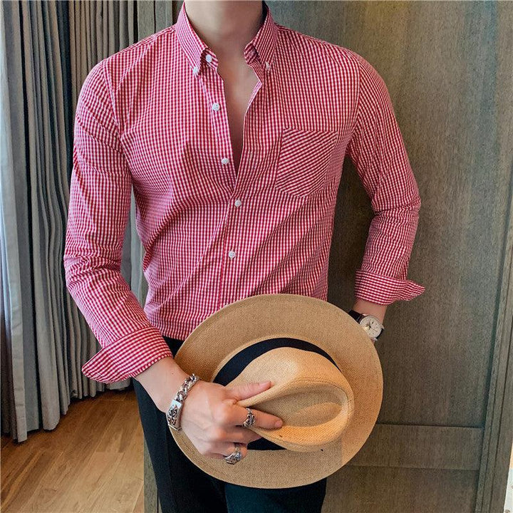 Levoire | Chemise À Carreaux Pour Hommes Rot