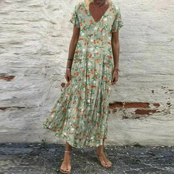Levoire | Robe Fleurie Avec Une Ambiance Estivale Vert clair