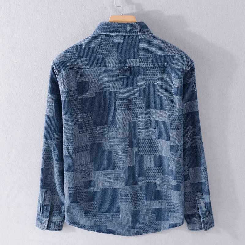Levoire | Chemise pour hommes en coton japonais tendance, élégante et décontractée