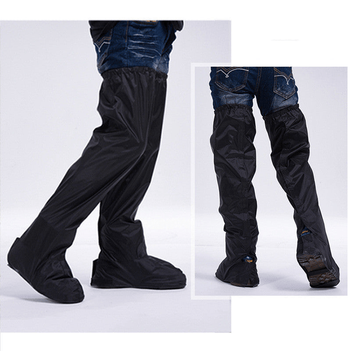 Levoire | Pantalons de pluie avec sur-chaussures Idéal pour le cyclisme Noir