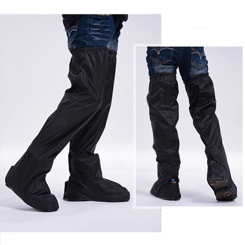 Levoire | Pantalons de pluie avec couvre-chaussures idéaux pour le vélo Noir