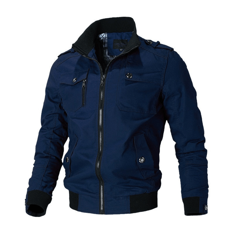 Levoire | Veste Bomber Moderne Homme Bleu