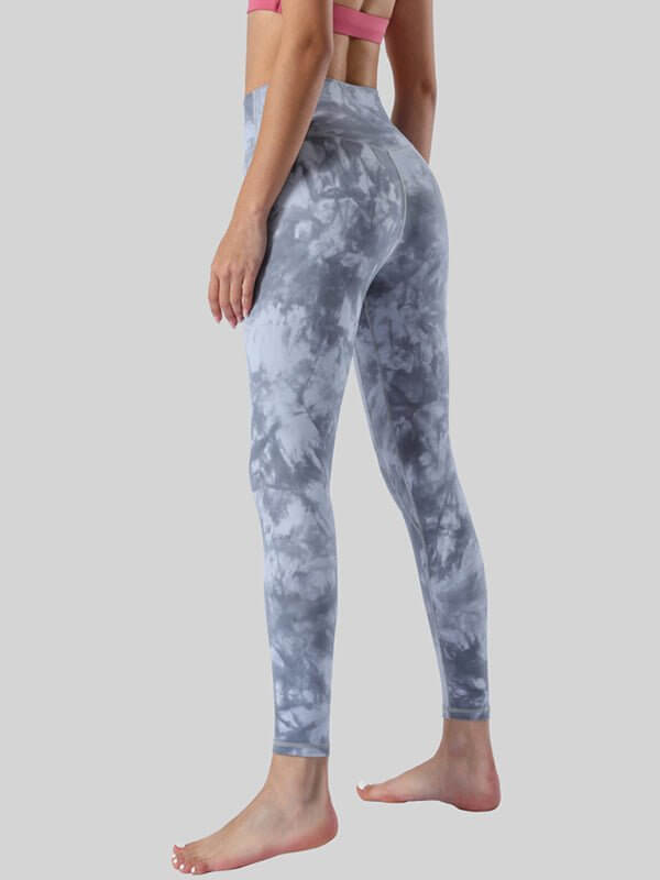 Levoire | Pantalon de yoga à taille haute nude brossé double face, fesses, ventre, neuf points