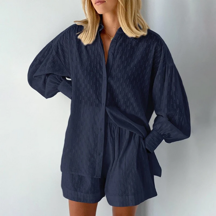 Levoire | Ensemble D'Été T-Shirt Avec Shorts Bleu