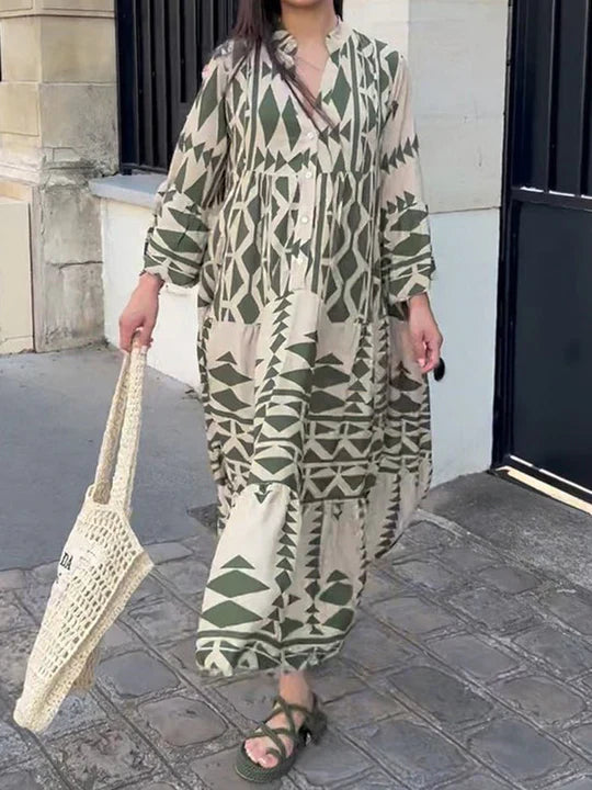 Levoire | Maxi-Robe D'Été - Une Robe Légère Et Confortable Vert