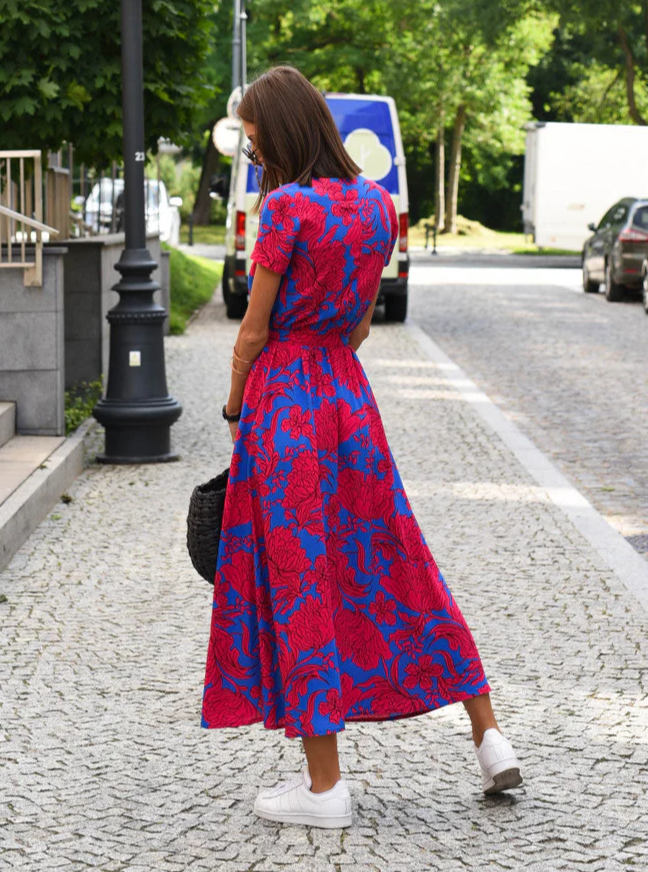 Levoire | Légères, Robe Plissée Imprimée Fleurie