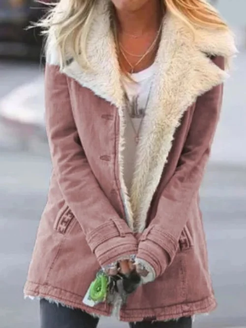 Levoire | Veste Élégance Hivernale Rose Clair