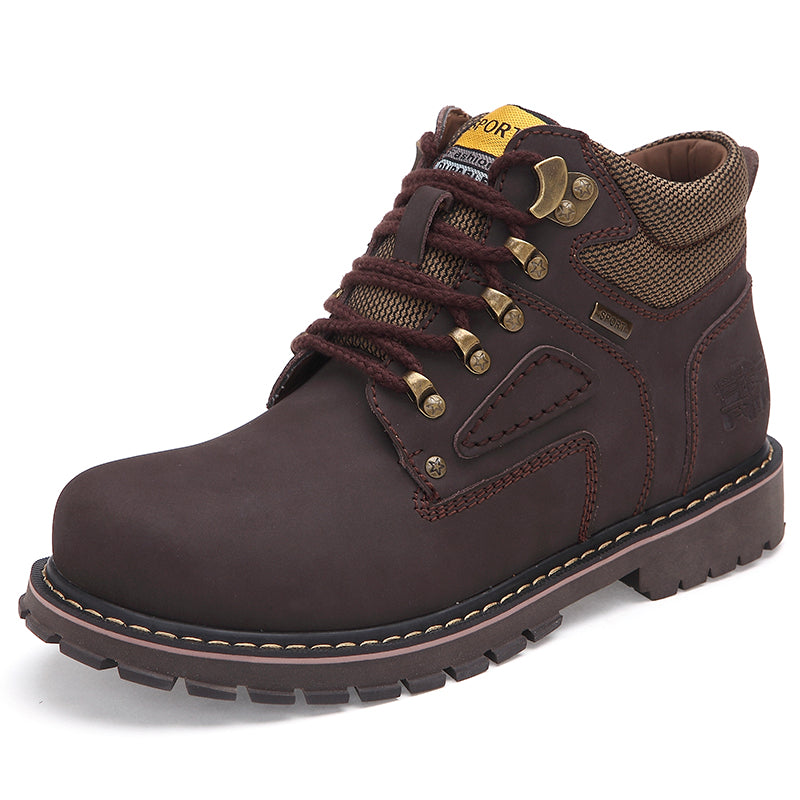 Levoire | Bottes En Cuir Durable Pour Hommes Luxueuses Marron foncé