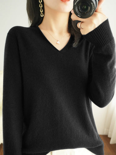 Levoire | Pull À Col En V Avec Sensation Cachemire