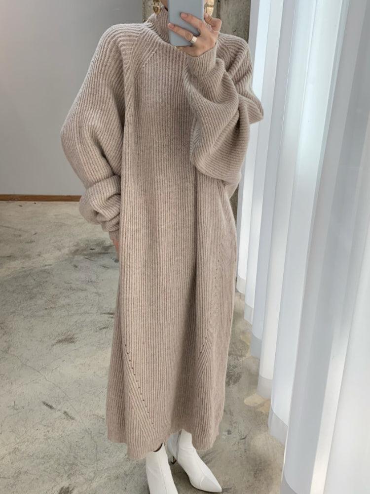 Levoire | Robe Tricotée De Haute Qualité Pour Femmes Beige